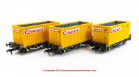 ACC2089CWDU Accurascale PFA - Container Wagon Triple Pack - Cawoods Coal